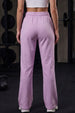 Lilac Plain Wide Leg Track Pant