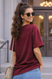 California Maroon Oversized Typographic T-Shirt