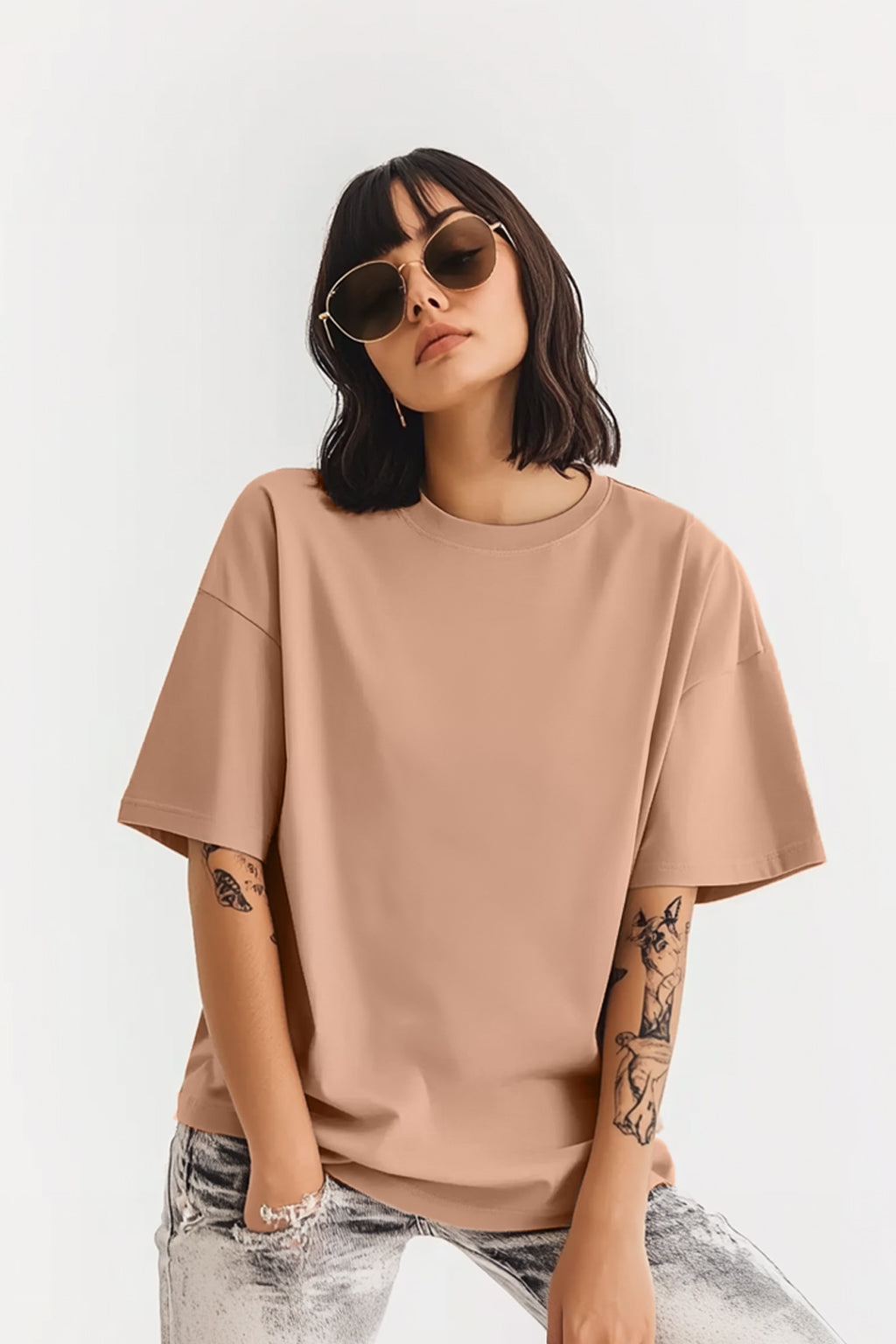 Cork Plain Oversized T-Shirt