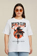 Beach Club White Plus Size T-shirt