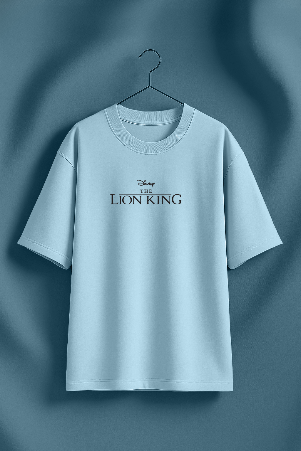 Disney Lion King Sky Blue  Oversized Graphic T-Shirt