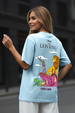 Disney Lion King Sky Blue  Oversized Graphic T-Shirt