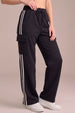 Black Everyday Street line 4 Pocket Knitted Cargo Track Pant