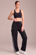 Black Everyday Street line 4 Pocket Knitted Cargo Track Pant