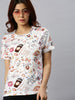 Coffee White Regular Fit Graphic T-Shirt