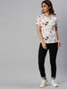 Coffee White Regular Fit Graphic T-Shirt