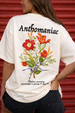 Anthomaniac Swanwhite Oversized Graphic T-Shirt
