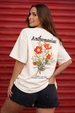 Anthomaniac Swanwhite Oversized Graphic T-Shirt