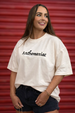 Anthomaniac Swanwhite Oversized Graphic T-Shirt