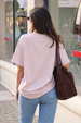 Salty Days Rosewater Oversized Graphic Printed T-Shirt