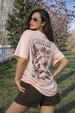 Botany Rose Water Oversized Graphic Printed T-Shirt