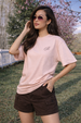 Botany Rose Water Oversized Graphic Printed T-Shirt