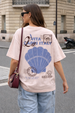 Lavita Rosewater Oversized Graphic Printed T-Shirt