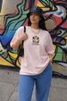 Nonsense Rosewater Oversized Graphic Printed T-Shirt