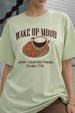 Wake Up Aloewash Oversized Graphic Printed T-Shirt