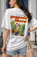 Organic Chaos White Oversized Graphic Printed T-Shirt
