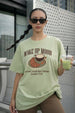 Wake Up Aloewash Oversized Graphic Printed T-Shirt