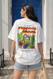 Organic Chaos White Oversized Graphic Printed T-Shirt
