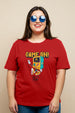 Game On Red Plus Size Printed T-shirt