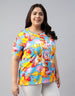Wild Multicolor Plus Size T-shirt