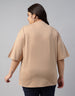 Nature Beige Plus Size T-shirt