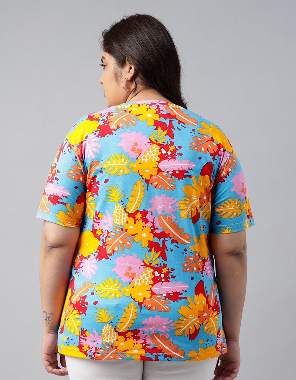 Wild Multicolor Plus Size T-shirt