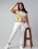 Wild Multicolor Plus Size T-shirt