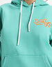 Brooklyn Printed Lime Green Oversized Hoodie