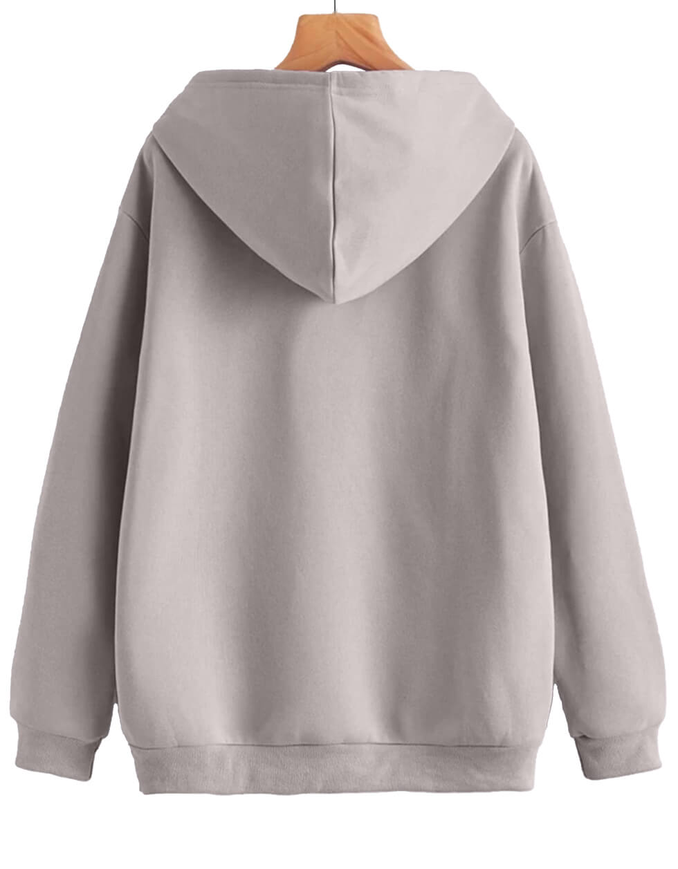 Duck Graphic Printed Grey Oversized Hoodie