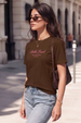 Malibu Beach Brown Printed Regular Fit T-Shirt