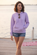 Lilac Plain  Regular Fit Hoodie