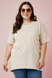 Swanwhite Plain Plus Size Oversized T-shirt