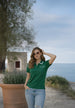 Los Anegeles Green Regular Fit Premium Pique Lycra Polo T-Shirt