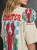 Lobster Swanwhite Oversized Printed T-Shirt