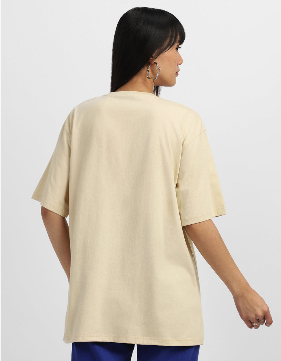 Rock & Roll Swanwhite Oversized Graphic T-Shirt